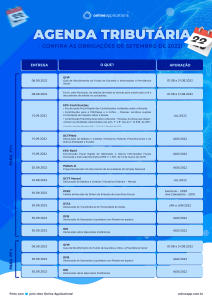 Agenda Tributária: Confira As Obrigações De Setembro De 2022!